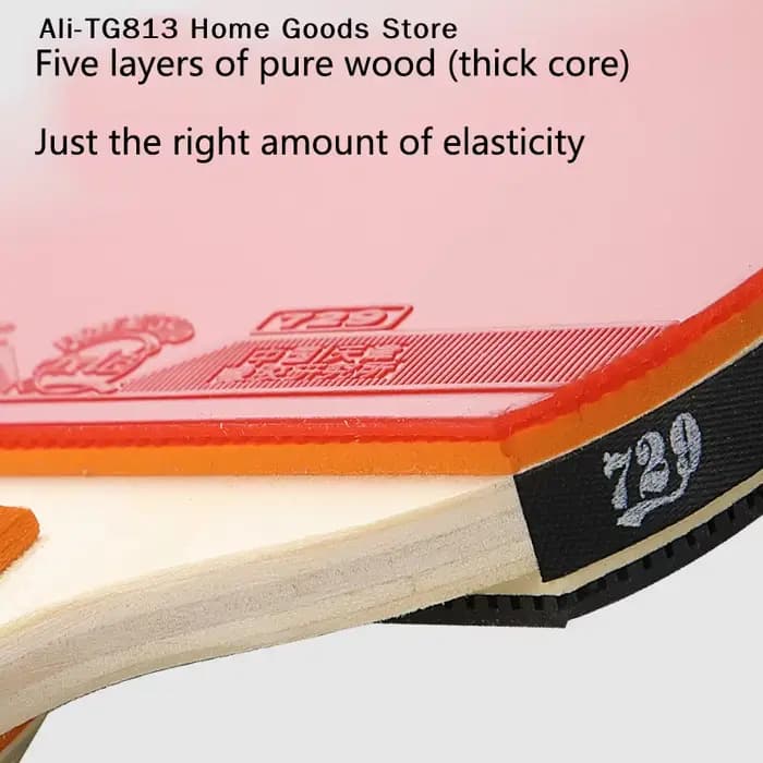 [TG813]729 Caoutchouc de tennis de table Friendship GS Training 2.1MM pour boucles (Loop)