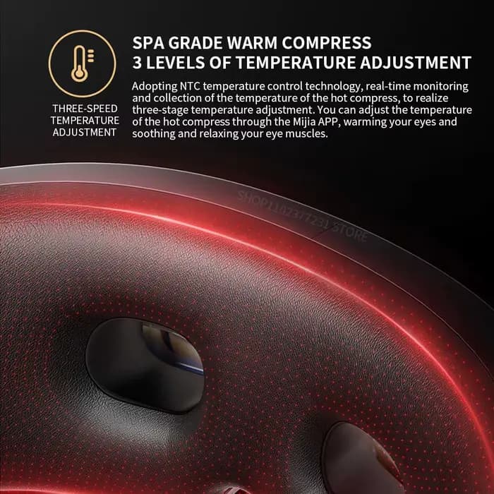 Mijia Smart Eye Massager : Lunettes de massage visuel pliables avec zone de compression chaude