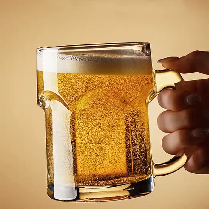 LiLac 405 ~ 500 ml Ailay tasse à bière en verre épaissi haute transparence