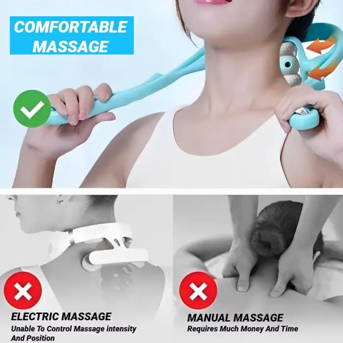 Massage des épaules et du cou de la vertèbre cervicale