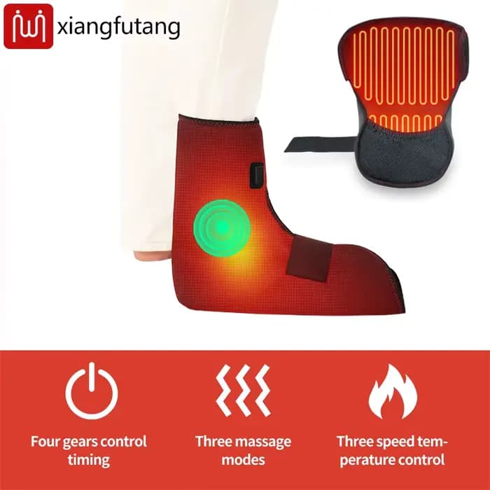 Enveloppement chauffant électrique pour les pieds