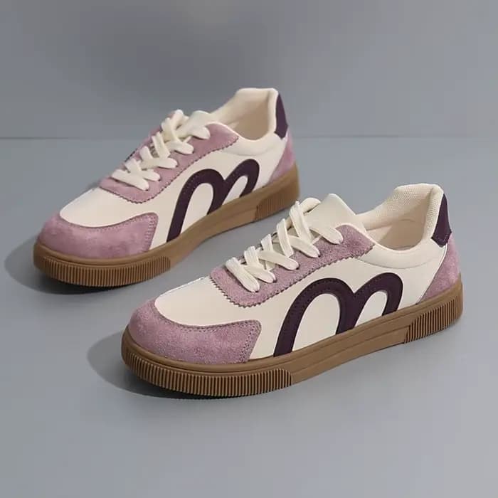 Baskets plates de tennis pour femmes, chaussures vulcanisées à lacets multicolores, mode féminine, printemps automne, chaussures d'extérieur pour femme
