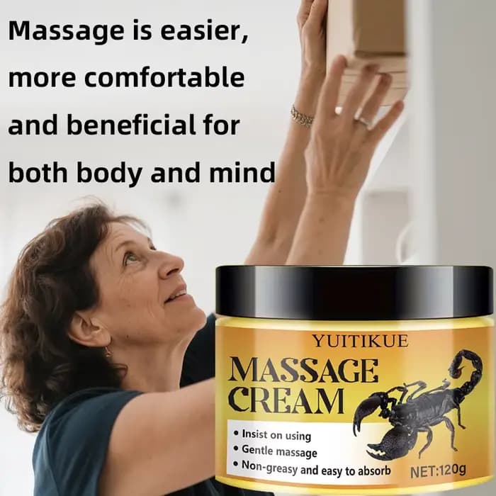 120 g de crème de massage · Utilisation consistant