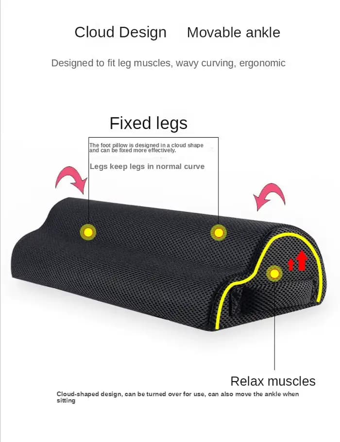 Oreiller ergonomique pour pieds