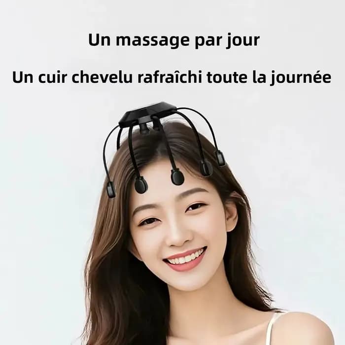 Masseur de tête électrique Octopus à 10/14 griffes