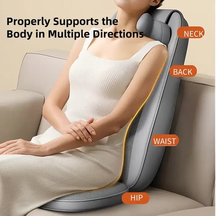Shiatsu masseur complet du corps avec coussin de chaise de Massage thermique pétrissage pour le cou dos épaule