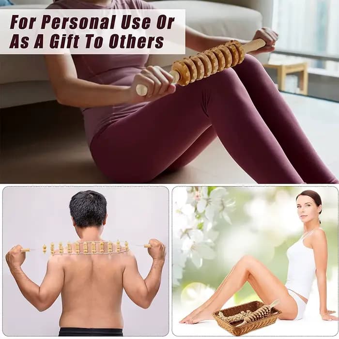 Outils de massage thérapeutique en bois