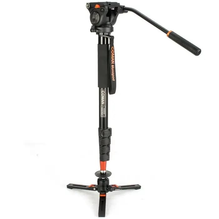 Coman KX3232 appareil photo reflex professionnel monopode en alliage d'aluminium Portable hydraulique panoramique et inclinaison ensemble photographie Unipod