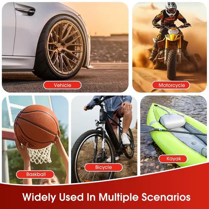 CARSUN Mini pompe à Air gonfleur de pneu voiture électrique Mini 20L/Min compresseur d'air Portable pour voiture motos vélo gonflable