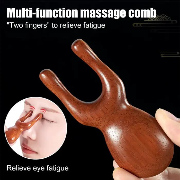 Masseur de cuir chevelu en bois de santal