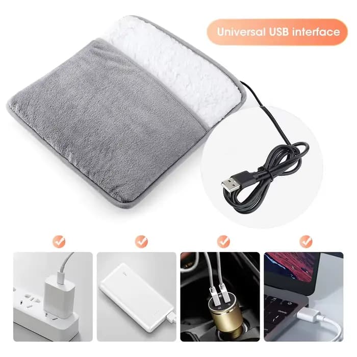 Coussin chauffant électrique pour les pieds
