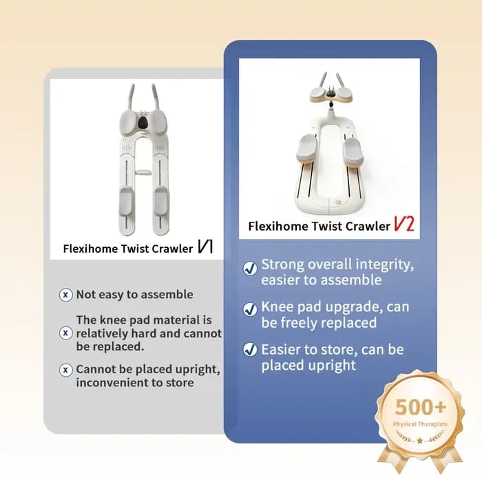Flexihome Twist Crawler V2 – Correcteur de posture et étireur de dos pour le fitness quotidien et le soulagement des douleurs corporelles