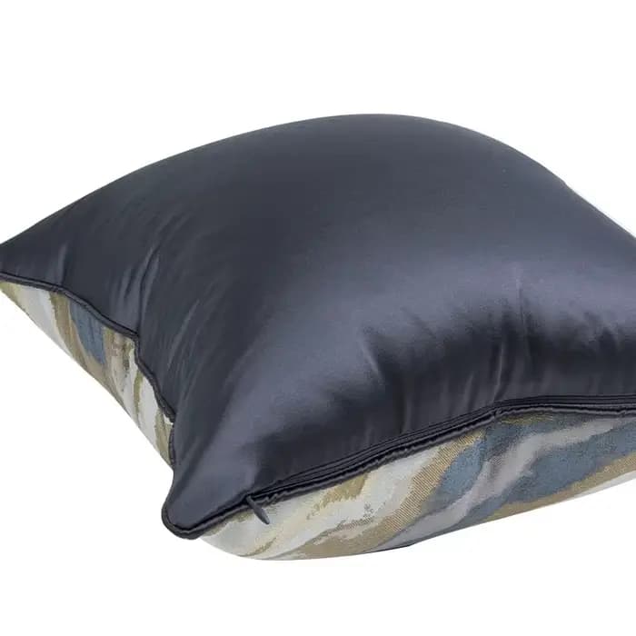 Housse de coussin de canapé de luxe, Design abstrait bleu or, géométrique pour la décoration de la maison, 30x50 45x45 50x50 60x60cm