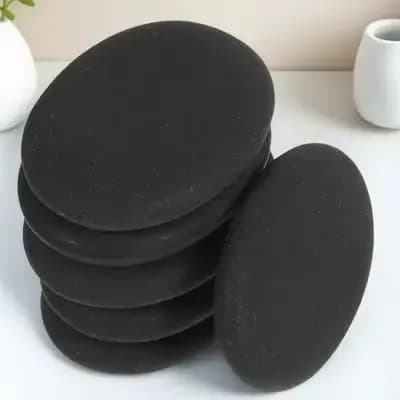 6 pierres volcaniques pour massage à chaud