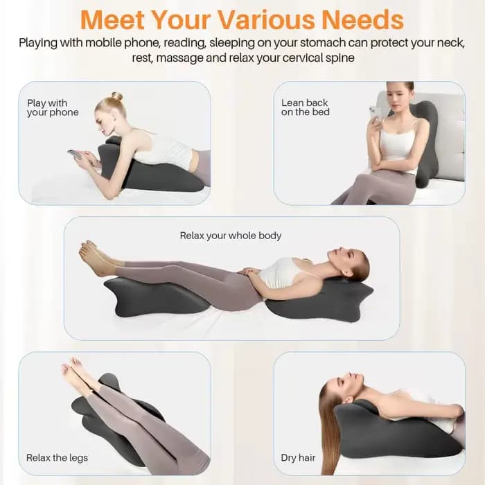 Oreiller compensé multi-positions en mousse à mémoire de forme