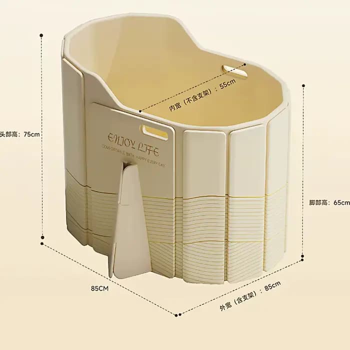 Bain à remous pliable pour adultes