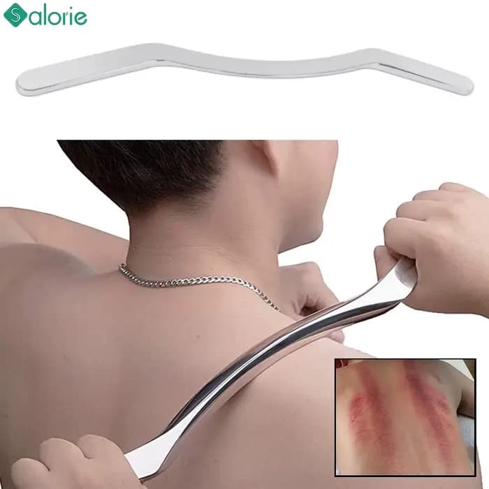 Outil de Massage de grattage Gua Sha en acier inoxydable