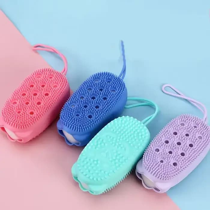 Brosse de Massage Double face pour bain de dossier du cuir chevelu