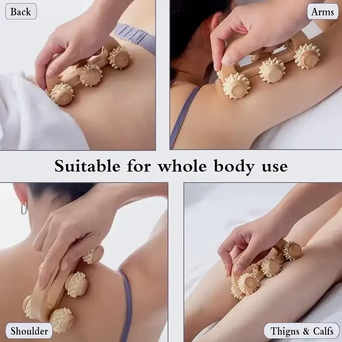 Outil de rouleau de Massage en bois