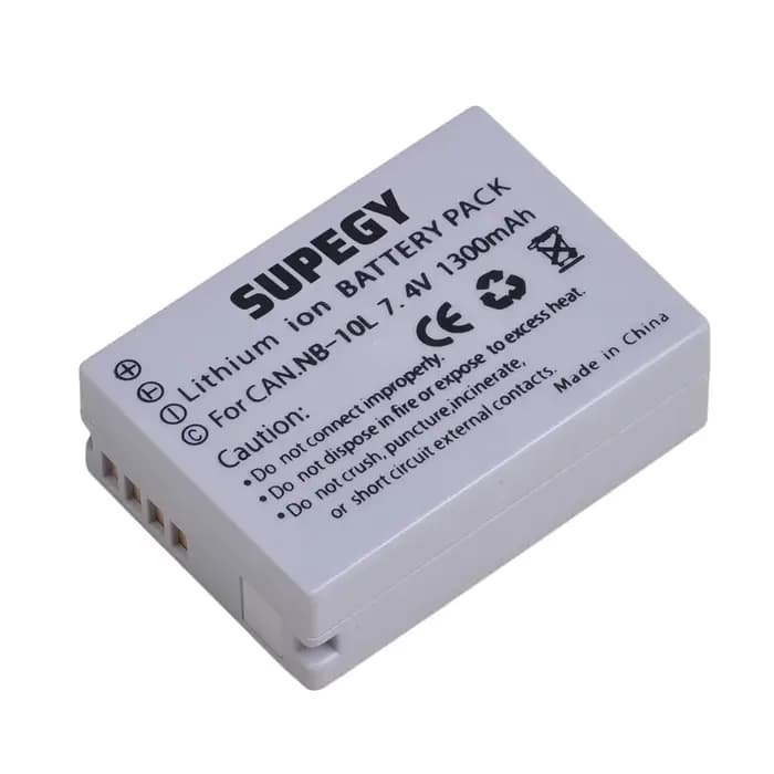 Batterie d'appareil photo 7.4V 1300mAh NB-10L NB 10L pour Canon SX40 HS SX40HS SX50 HS SX50HS G1 X G1X G15 G16 SX60 HS G3X