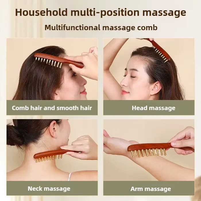 Peigne de massage pour méridiens de tête