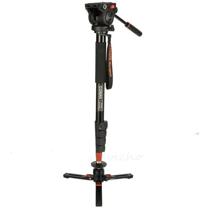Coman KX3232 appareil photo reflex professionnel monopode en alliage d'aluminium Portable hydraulique panoramique et inclinaison ensemble photographie Unipod