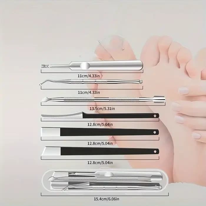 Ensemble d'outils de pédicure professionnels 6 pièces