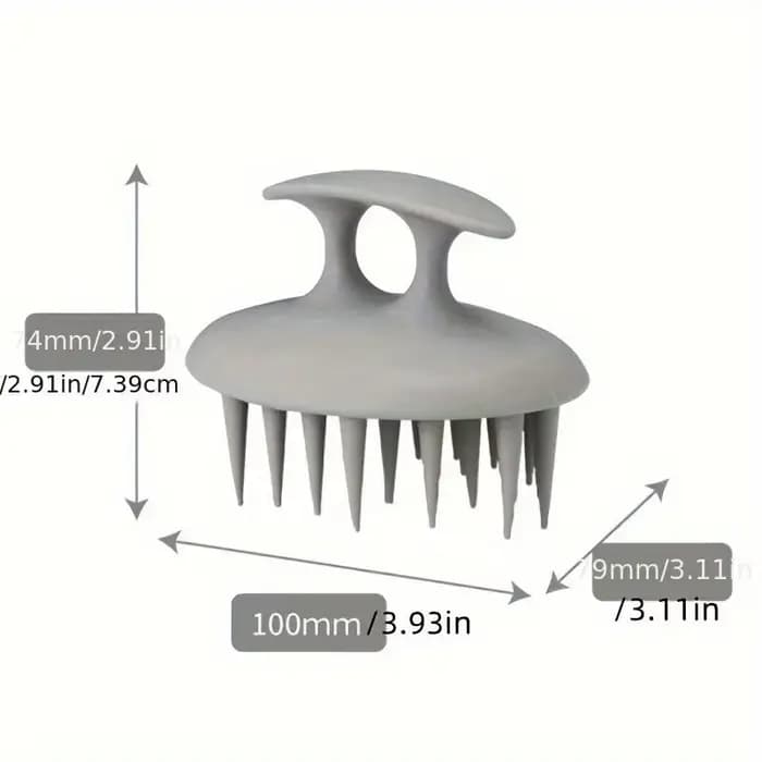 Brosse de massage du cuir chevelu en silicone