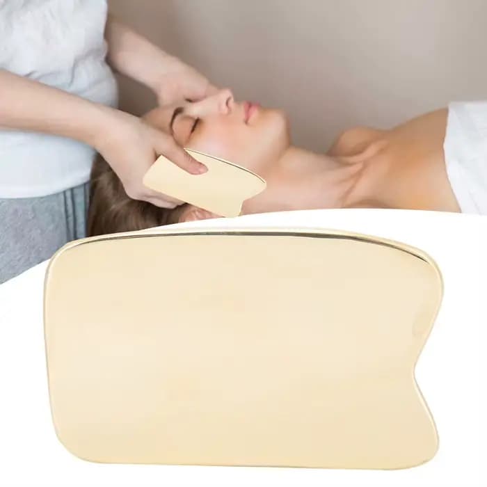 Planche de massage Guasha en laiton pour le corps