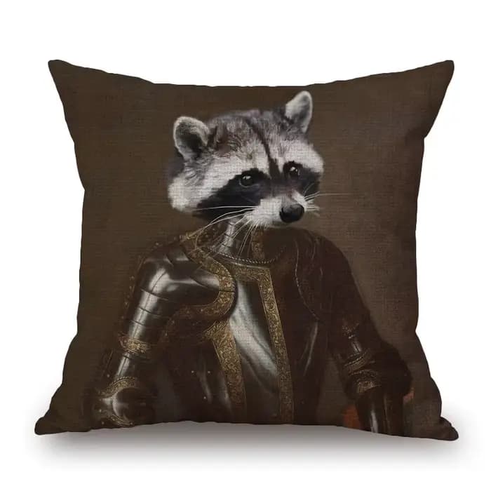 Housse de coussin en forme de mouton, lapin, chien, décor, joli affiche d'animaux, taie d'oreiller Beige, décoration de canapé pour la maison