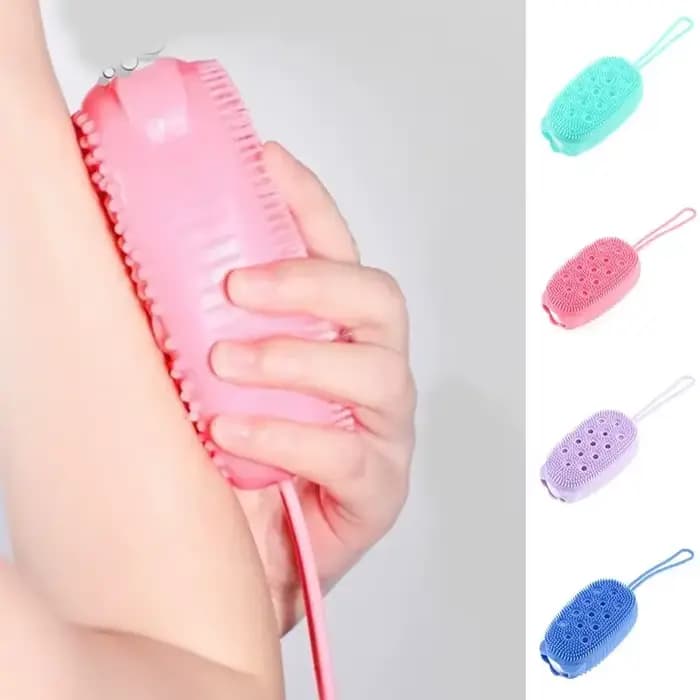 Brosse de Massage Double face pour bain de dossier du cuir chevelu