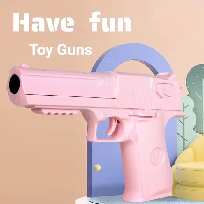 Pistolet jouet en plastique pour enfants, lanceur manuel de fléchettes en mousse, modèle de tir, jouet d'extérieur pour enfants, cadeau