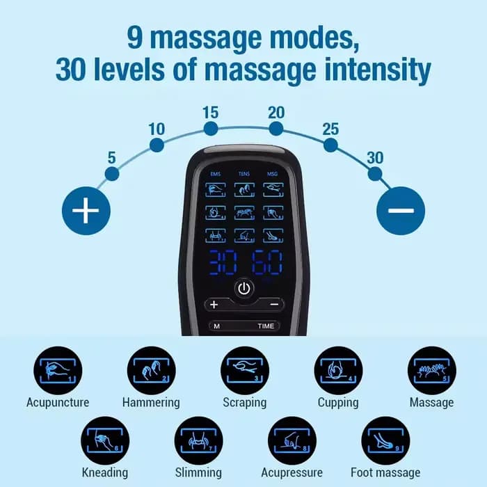 Physiothérapie Tens stimulateur musculaire Acupuncture électrique Massage corporel Machine amincissante numérique