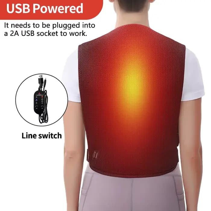 Coussin chauffant électrique USB pour le dos