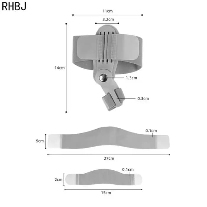 RHBJ 2 pièces dispositif orthopédique correcteur d'oignon Hallux Valgus Correction des orteils pédicure outil de soin des pieds pouce gros os orthèses