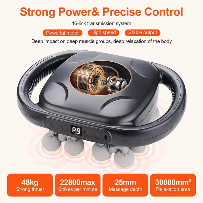Pistolet de Massage corporel à vibrations haute fréquence