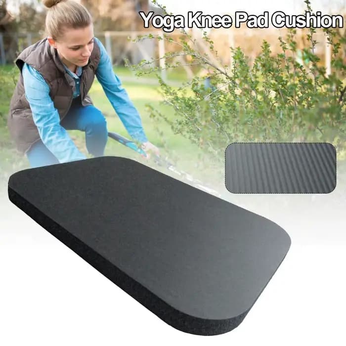 Coussin de protection noir pour genoux en éponge
