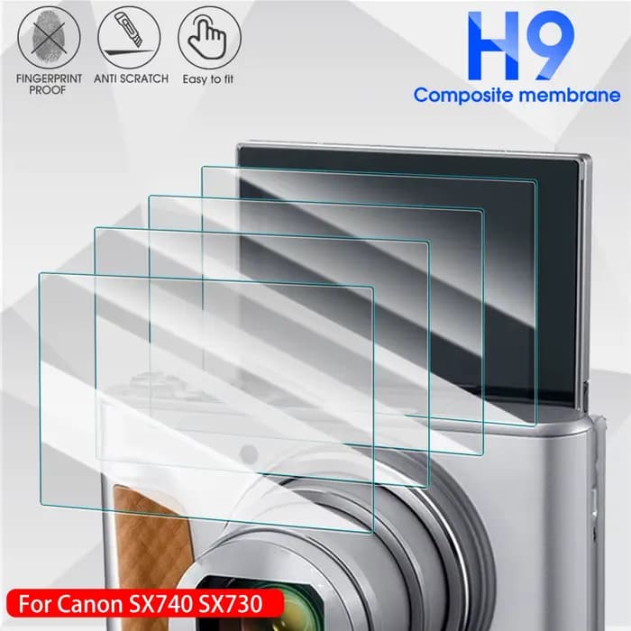 Protecteur d'écran HD pour appareil photo numérique Canon SX740 HS SX730, Films en verre trempé anti-rayures pour Canon Powershot sx740HS, 1 à 3 pièces