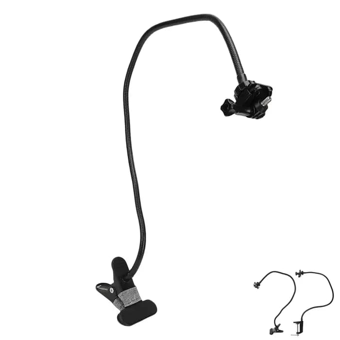 Support de caméra à bras flexible, support col de cygne compatible avec les caméras C922, C930e, C920S, C920, C615, C960, C920x, support de bureau pour webcam à bras flexible