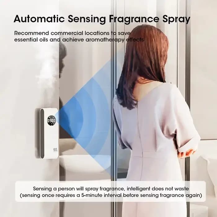 Diffuseur d'huiles essentielles rechargeable avec capteur automatique