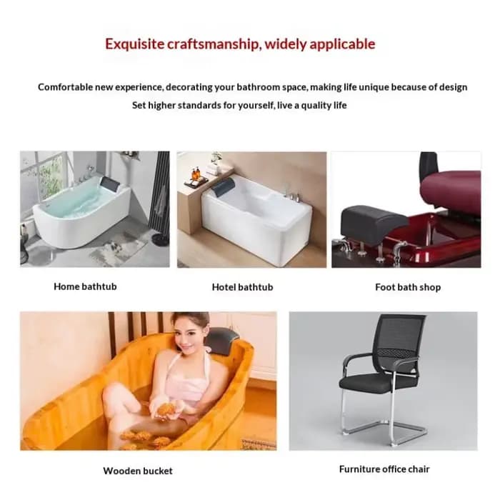 Coussin de bain imperméable pour appui-tête