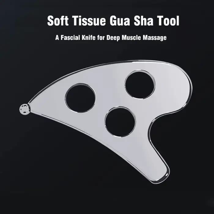 Outil intelligent de massage Gua Sha à trois trous pour la relaxation musculaire profonde