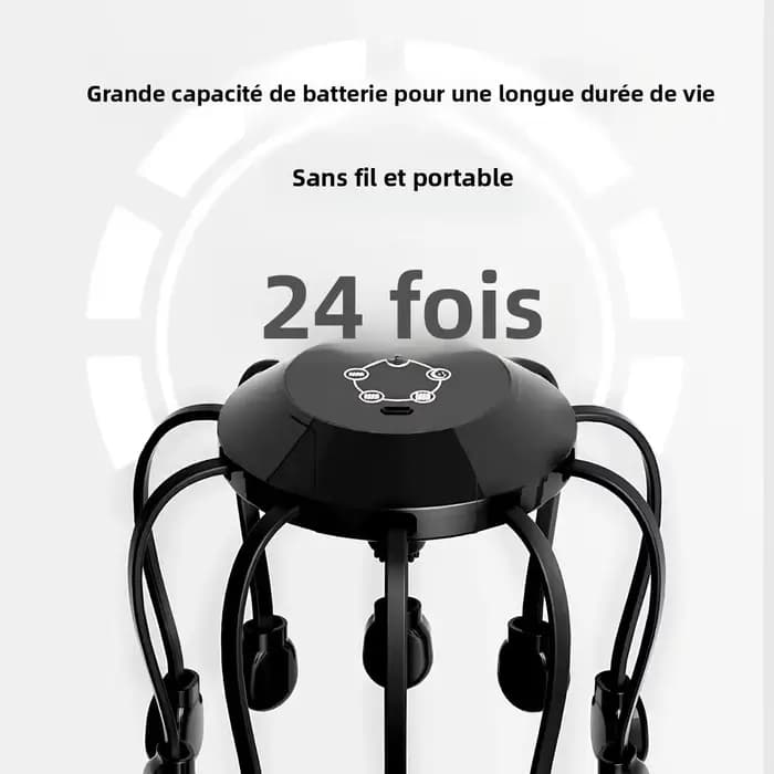 Masseur de tête électrique Octopus à 10/14 griffes