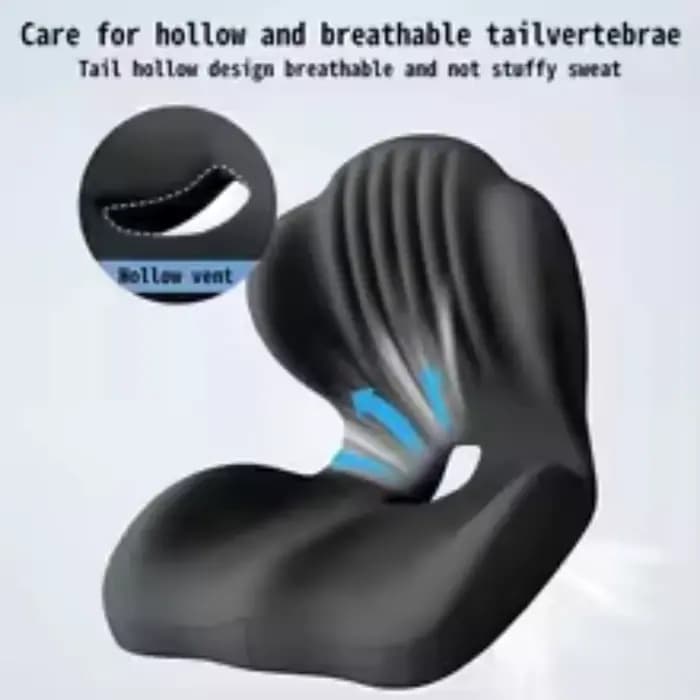 Coussin de soutien lombaire en mousse à mémoire de forme - Soulagement ergonomique de la douleur dorsale pour chaise de