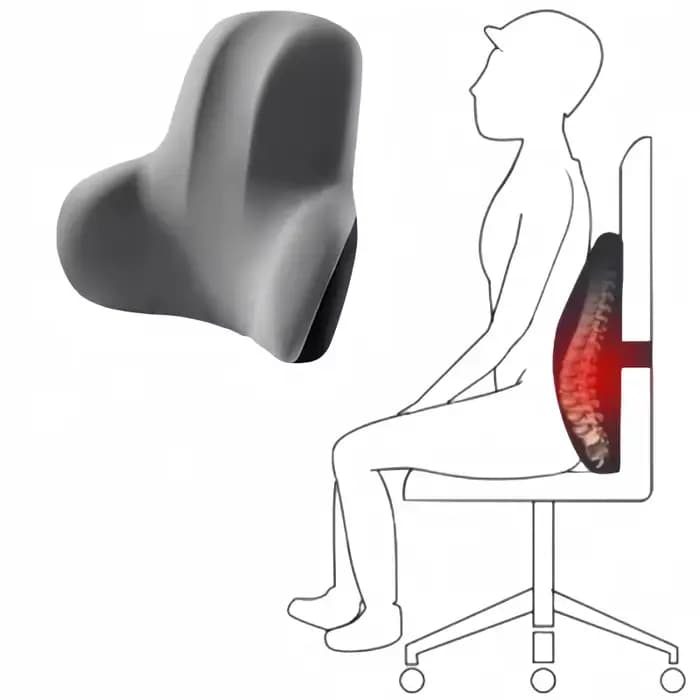 Coussin de dossier lombaire en mousse à mémoire de forme
