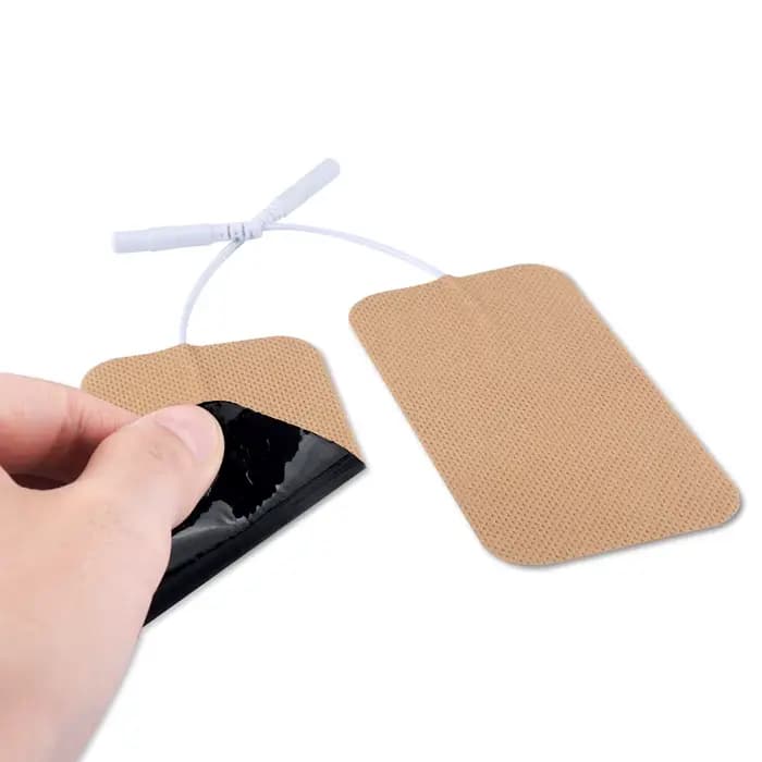 10 paires d'électrodes TENS 5*10cm avec trou de prise 2.0mm pour Machines TENS/EMS