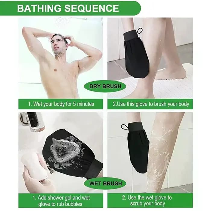 Gant exfoliant de douche marocain