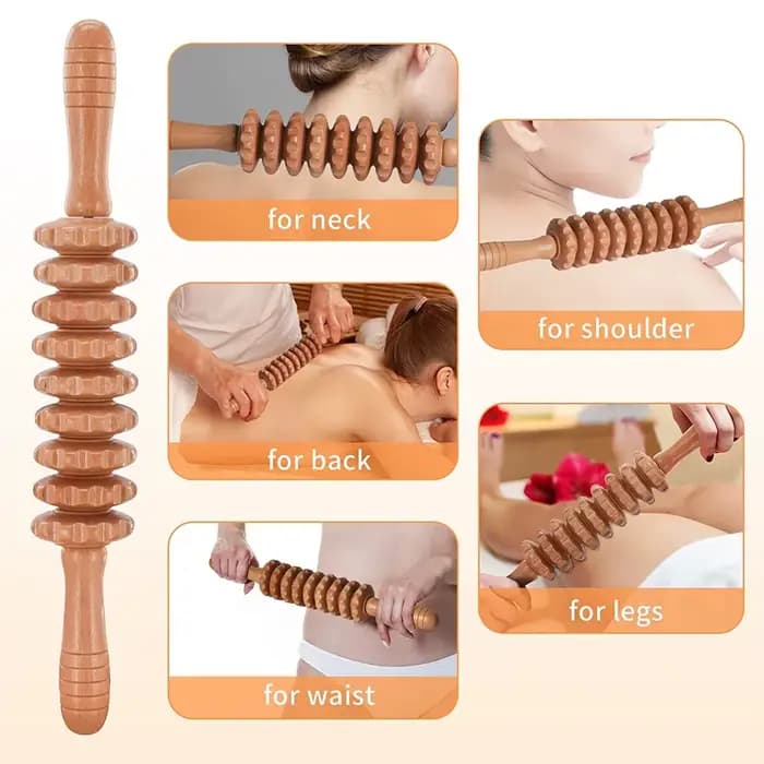 Outils de massage thérapeutique en bois
