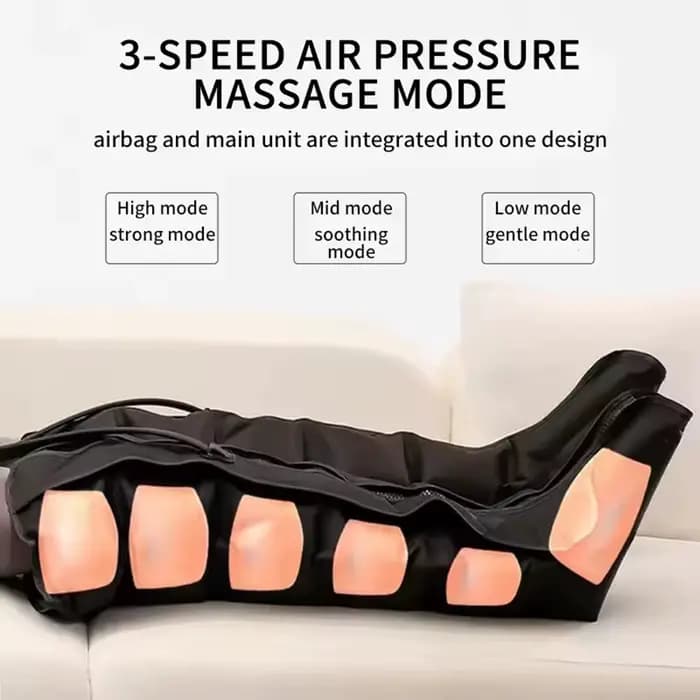 NOUVEAU Massage des jambes à compression d'air 6 bottes pneumatiques à airbag utilisées pour la circulation et la