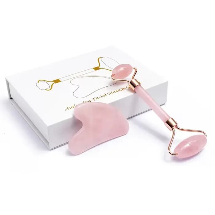 Jade Roller Gua Sha ensemble rouleau Facial masseur visage corps cou ascenseur serrer minceur outils de soins de la peau